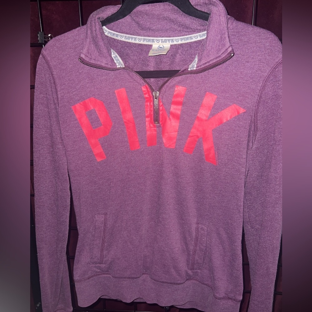 PINK Half Zip Sweater